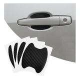 4PCS Car Handle Cup Stickers, Carbon Fiber Scratch Auto Door Protective Film, Non-Marking Car Bowl Protector, Universal Paint Co