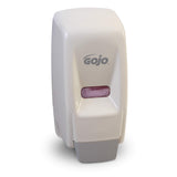 GOJO 800 Series Bag-in-Box Push-Style Lotion/Shower Soap Dispenser, White, for GOJO 800 mL Soap Refills (Pack of 1) - 9034-12