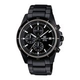 Casio Edifice Efr-526Bk-1A1Vudf Black Analog Dial Black Stainless Steel Band Men'S Watch Chronograph 100M Water Resistant Ex206