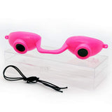 Super Sunnies EVO Flex UV Eye Protection, FDA Compliant, Tanning Bed Goggles, Red Light Theraphy Eyeshields with Case - Pink