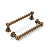 khtumeware 2 Pack 5 inch(128mm) Hole Center Antique Brass Cabinet Pulls Solid Heavy-Duty Kitchen Cabinet Hardware for Drawers Dr