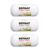 Bernat Super Value Yarn, 7 oz, Gauge 4 Medium Worsted, White