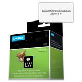 Shipping Label Roll, Black on White