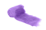 FabricLA Lavender Shaggy Plush Faux Fur Strips - Craft Fur for Gnomes, Cosplay, and DIY Projects | 2 X 60