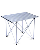 iClimb Ultralight Compact Camping Folding Table with Carry Bag (Reinforced Silver - XL)