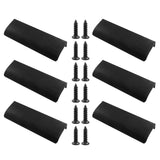 BokWin 6Pcs 120mm/4.72 Inch Mount Finger Edge Pull, Furniture Drawer Handles, Aluminum Concealed Handle for Home Kitchen Door Dr