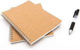 Innaxa A5 Soft Cover Spiral Notebook Journal 2Pack, Blank Sketch Book Pad, Wirebound Memo Notepads Diary Notebook Planner With