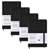 Coopay 4 Pack Pocket Notebooks Journal Notebooks Small Notepad Hardcover Leatherette Lined Journals for Office Home School Busin