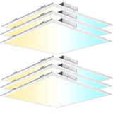 AIKVSXER 40W 2x2 Led Flat Panel Light - 4 Pack 4400LM Color Switchable 3000K/4000K/5000K, Dimmable Recessed Led Drop Ceiling Lig