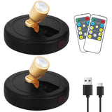 KANESIKI Rechargeable Spotlight, Battery Powered Picture Lights with Remote, Dimmable Plant Spot Light Indoor, Cordless Accent L