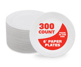 Hygloss Products Paper Plates - Uncoated White Plate - Use for Foodware, Events, Activities, Crafts Projects and More - Environm