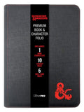 Dungeons & Dragons E18585 Premium Zippered Book & Character Folio Portfolio, Black/Grey