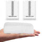 Zxfuture Pack of 20 White Seal Putty Waterproof Duct Seal Repair Sealing Clay, Quick Mending Mud for Drain Connection, Wall Hole