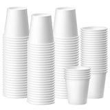 100 Pack 3 oz White Paper Cups, Bathroom Cups Disposable,Moushwash Cups Small Snack Cups for Water, Juice,Candy Ideal for Party