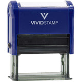 Received by Date Self Inking Rubber Stamp (Blue Ink) Medium