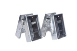 Century Drill & Tool 72990 2x4 Saw Horse Brackets, Set of 2, Galvanized, Compact Storage