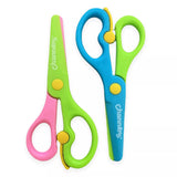 Channies Safety Scissors for Small Hands (Ages 3-5) - Kid-Safe Plastic Training Scissors for Preschoolers, Child Hand-Eye Coord