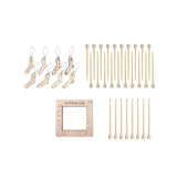 Trendivibe 37 Pieces Knitting Stitch Marker Fixed Needles For Scarf Sweater Sewing Tool