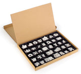 Changeable Letter Set 2 Tall White Plastic Character Kit Insert Message Board Accessory Comes with a Case
