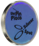 Blue Feather Scissor Spot/Pin Place Magnetic Holder