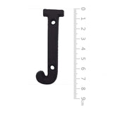 BetLight House Address Letters- 3 Inch High Innovative Wrought Iron Numbers, Vintage Nail on Die Cast Mailbox Letters,Letter J