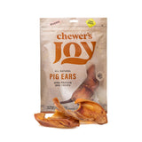 Chewer's Joy Pig Ears for Dogs - 12 Count - Natural Chew Treats - Long-Lasting, Single Ingredient, Oven-Baked - Great for Dental
