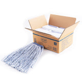 Matthew Cleaning Looped-Open Cotton Wet Mop 1.25 Universal Headband Heavy Duty Commercial Mop Head Replacement for Indoor&Outd