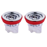 Boniry 2 PCS Odor Proof Shower Floor Drain Universal Shower Waste Water Drainer Backflow Preventer Deodorization Drain Plug Hair