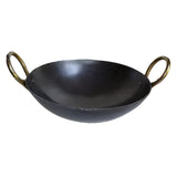 Mahiyash Traditional Pre Seasoned Cast Iron Kadai | Ladhai | Cooking Set Kadai | Naturally Non Stick Appachatty | Frying Kadai f