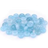 Youngbling Large Hole Gemstone Beads for Jewelry Making,Loose Macrame Natural Stone Beads Pack of 15,Aquamarine(8 * 14mm)