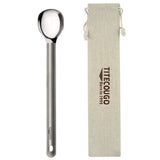 TITECOUGO Titanium Spoon Camping Long Spoon Titanium Multitool Lightweight Camp Outdoors Hiking Travel Convenient Picnic Spork f