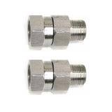 Interstate Pneumatics PW71652PK 1/4 MPT x 1/4 FPT Stainless Steel Swivel Fitting 4000 PSI