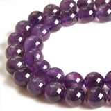 100pcs 10mm Amethyst Beads Natural Gemstone Beads Round Loose Beads for Crafting and Jewelry Making
