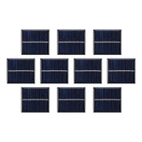 SUNYIMA 10Pcs 3V 120mA Micro Solar Panels Cells DIY Solar Epoxy Plate Electric Toy Materials Photovoltaic Cells Charger 60mmx55m