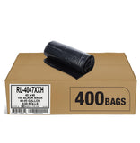 Aluf Plastics T-Tough Roll Pack Low Density Repro Blend Star Seal Coreless Rolls Bag, 45 Gallon Capacity, 46 Length x 40 Width,