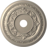 Ekena Millwork CMP22BACSV Baltimore Thermoformed PVC Ceiling Medallion (Fits Canopies up to 7 3/4), 22OD x 3 1/2ID x 1P, Metalli
