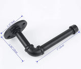 Industrial Style Toilet Paper Holder Vintage Metal Iron Pipe Wall Mounted Towel Rack Roll Holder for Bathroom Kitchen Bedroom,Ru