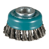 Makita D-72621 X-Lock 3-1/8 Carbon Steel Knot Wire Cup Brush
