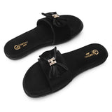 Ortho Joy Doctor Footwear For Women|| Fancy Slippers For Women || Orthopedic Women'S Fancy Slipper,Black,6,B0D5R94L85