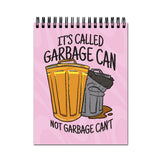 Vprint Garbage Can Spiral Wiro Unruled Blank Pages Notebook Diary Journal Drawing Book Black Paper A4 (Size 8X11)