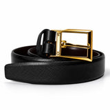 Leatherman Belt For Men | Black Formal Belt Man With Embossed Italian Leather Strap | 30Mm Width