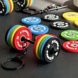 WARMINGO DE Barbell Keychain for Men & Women | Weightlifting Dumbbell Key Ring | Gym Lover Accessories | Fitness Enthusiast Gift