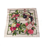 Reema Prints Fancy Soft Floral Digital Silk Satin Scarf (Multicolored100X100Cm)