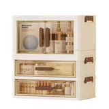 Desktop cosmetics, beauty tools storage box,Stackable Storage Bins, With drawer and compartment combination, Underwear socks and