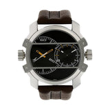 Fastrack Analog Black Dial Men'S Watch Nm3098Sl02/Nn3098Sl02/Np3098Sl02 Genuine Leather, Brown Strap