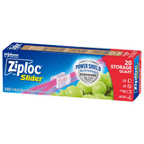 Ziploc Quart Food Storage Slider Bags, Power Shield Technology for More Durability, 20 Count
