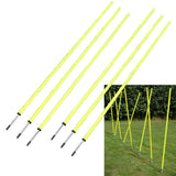 BlueDot Trading Soccer Agility Poles | 5ft Fixed Poles (6 Pack) for Outdoor Game, Speed & Endurance Exercise Training - Soccer T