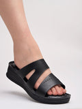 Shoetopia Comfortable Black Doctor Sole Heels For Women & Girls /Eu40,Black,7,B0DFVFF1WD