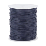 PH PandaHall 1.5mm Waxed Cord, 100 Yards Blue Waxed Cotton Threads Wax Cord Waxed Beading String Twine for DIY Bracelet Necklace