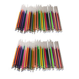 LOOM TREE 2 Packs 0.8mm Colorful Glitter Ink Gel Pen Refills 48 Colors Classic | Pens & Markers